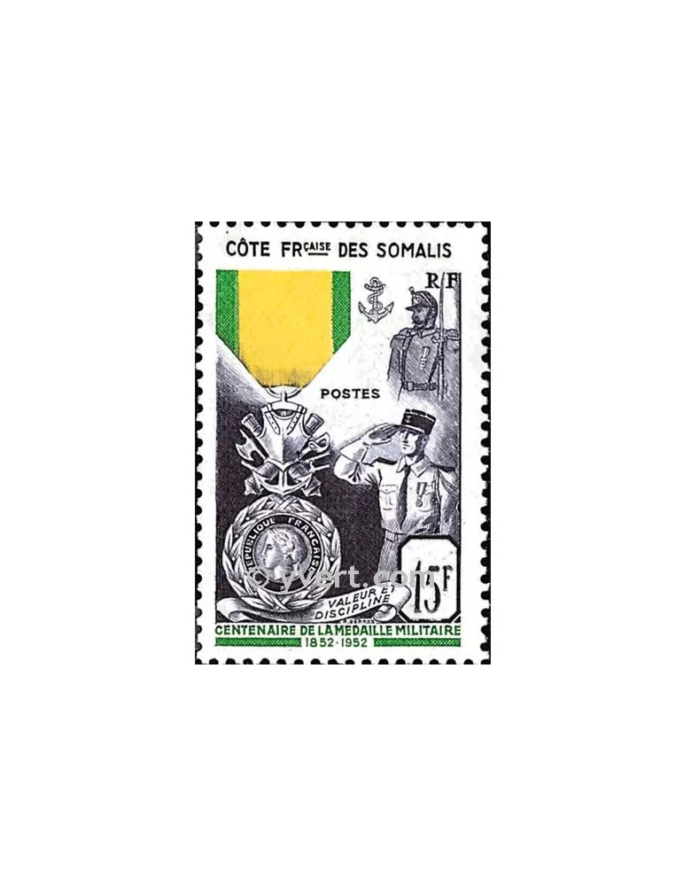 n° 284 - Timbre Cote des Somalis Poste