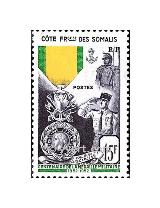 n° 284 - Timbre Cote des Somalis Poste