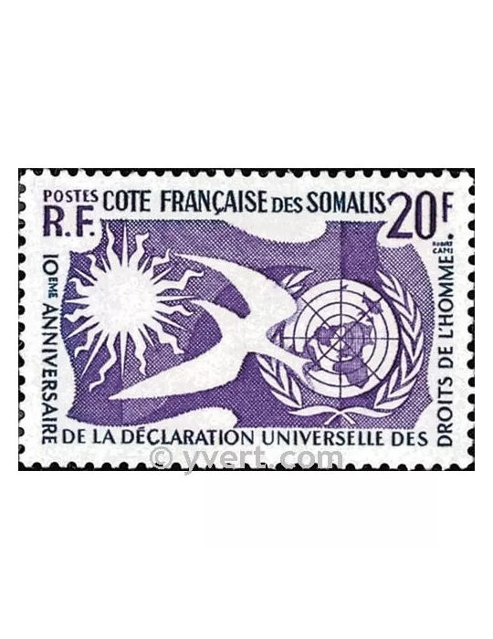 n° 291 - Timbre Cote des Somalis Poste
