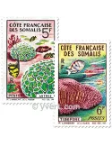 n° 316/317 - Timbre Cote des Somalis Poste