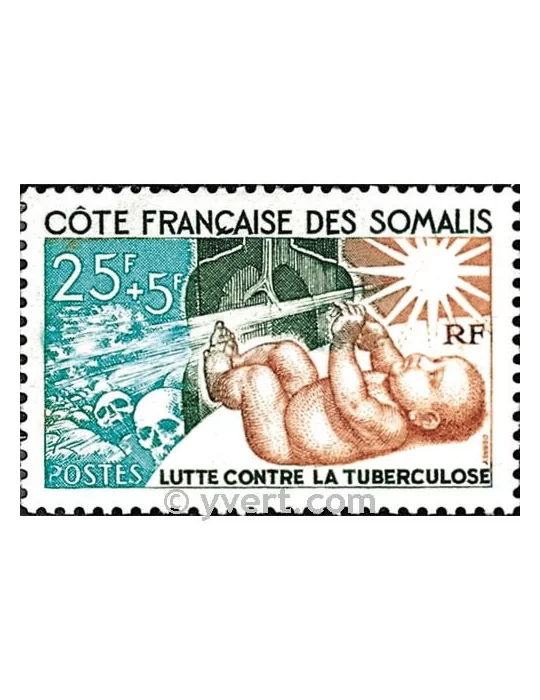 n° 324 - Timbre Cote des Somalis Poste