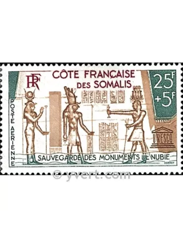 n° 37 - Timbre Cote des Somalis Poste aérienne