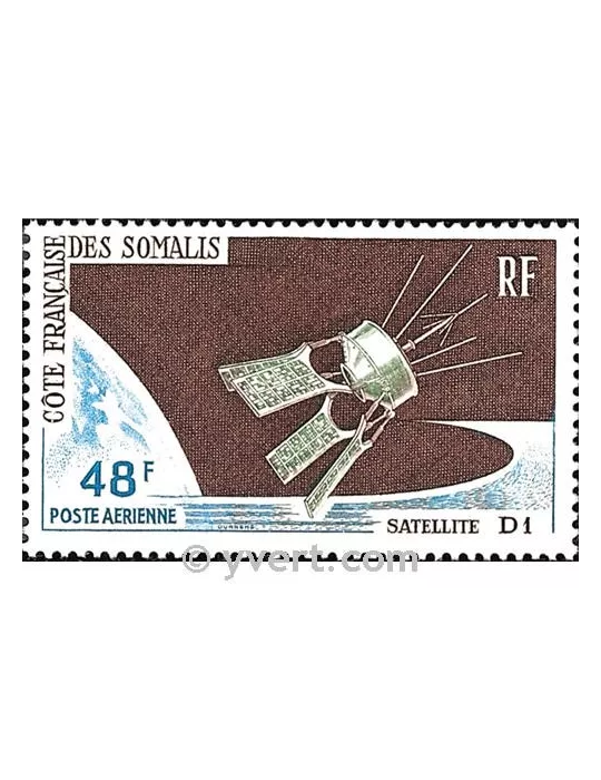 n° 48 - Timbre Cote des Somalis Poste aérienne