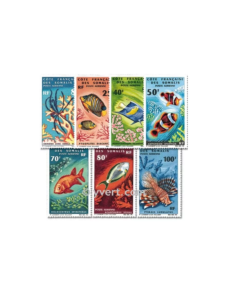 n° 49/55 - Timbre Cote des Somalis Poste aérienne