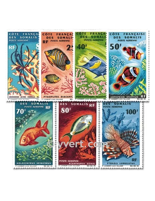 n° 49/55 - Timbre Cote des Somalis Poste aérienne
