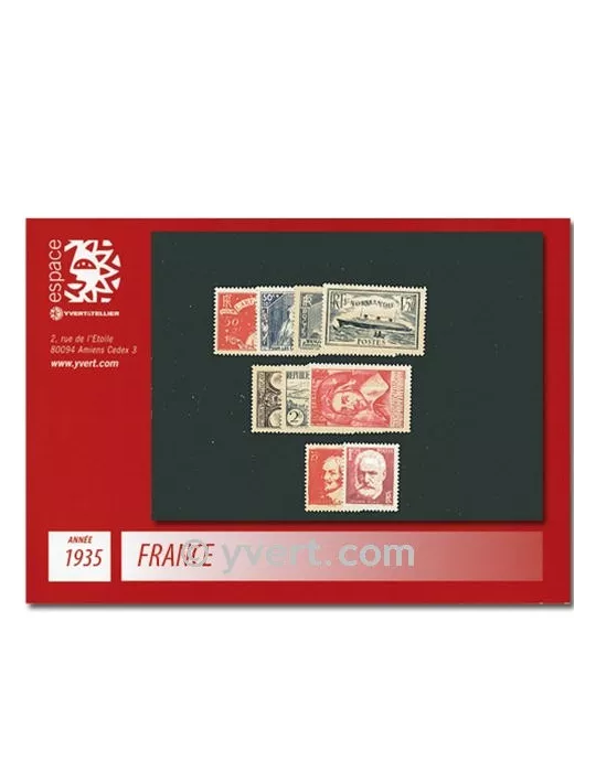 n° 299/308 - Timbre France Année complète (1935)