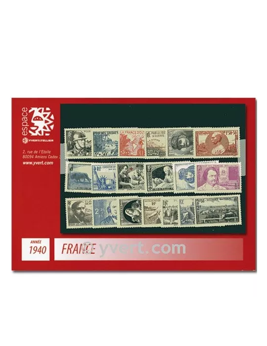 n° 451/469 - Timbre France Année complète (1940)