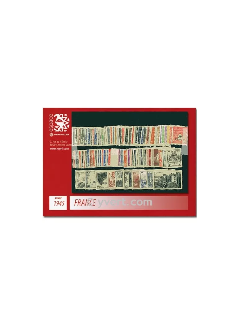 n° 669/747 - Timbre France Année complète (1945)
