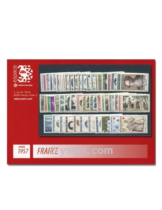 n° 1091/1141 - Timbre France Année complète (1957)