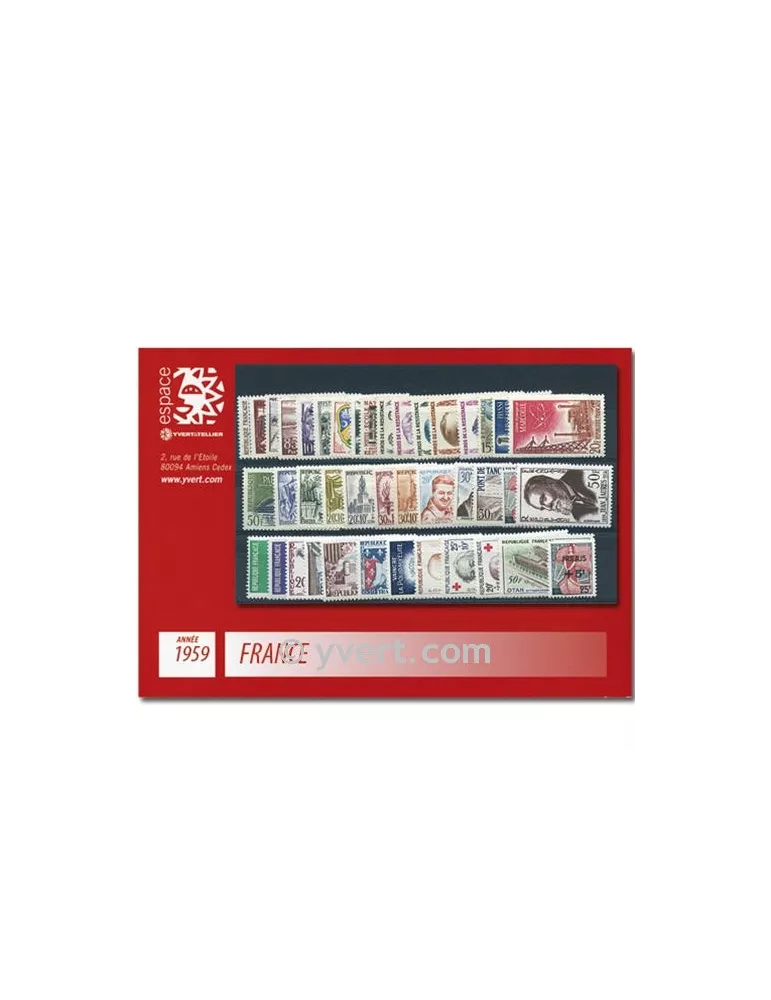 n° 1189/1229 - Timbre France Année complète (1959)