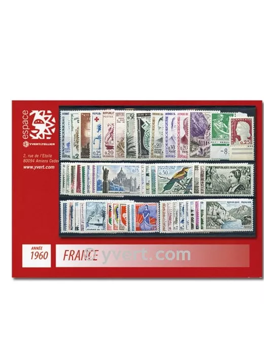 n° 1230/1280 - Timbre France Année complète (1960)