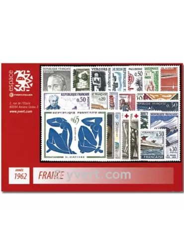 n° 1325/1367 - Timbre France Année complète (1962)