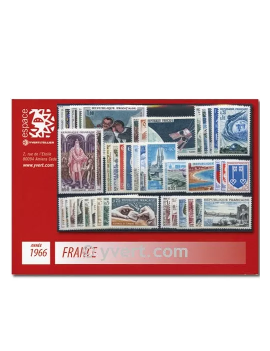 n° 1468/1510 - Timbre France Année complète (1966)