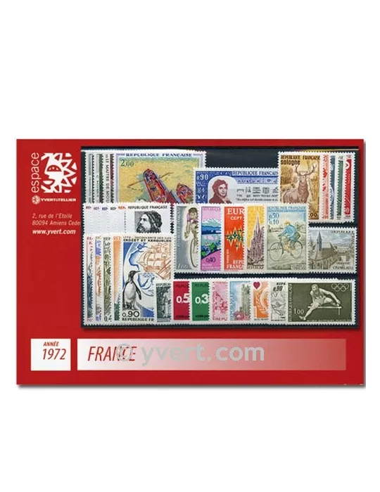 n° 1702/1736 - Timbre France Année complète (1972)