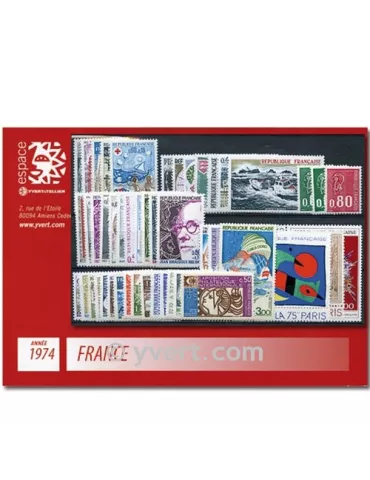 n° 1783/1829 - Timbre France Année complète (1974)