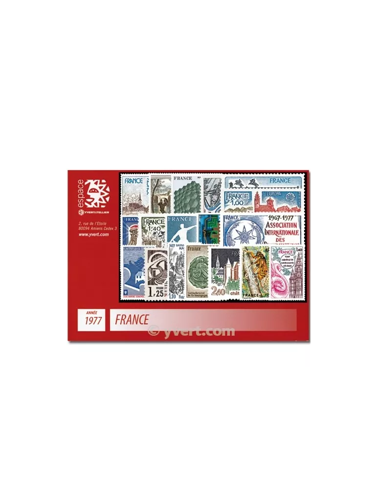 n° 1914/1961 - Timbre France Année complète (1977)