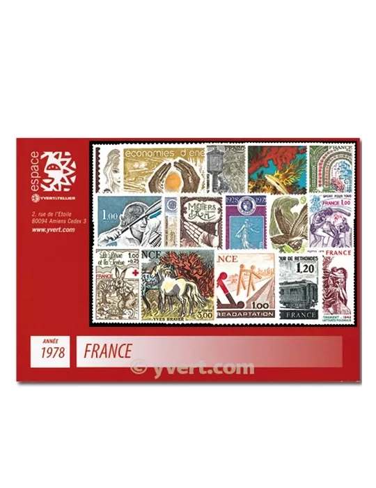 n° 1962/2027 - Timbre France Année complète (1978)