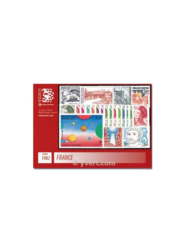 n° 2178/2251 - Timbre France Année complète (1982)