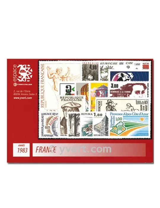 n° 2252/2298 - Timbre France Année complète (1983)