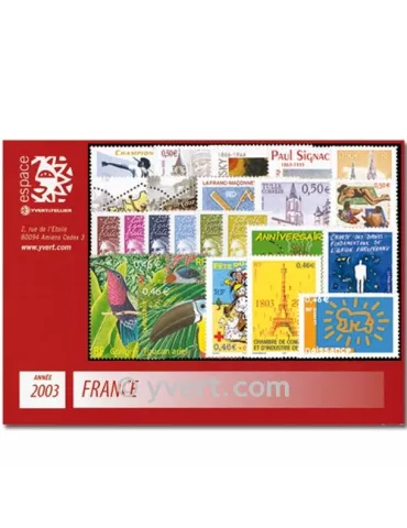 n° 3538/3631 - Timbre France Année complète (2003)
