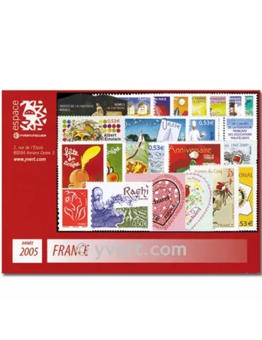 n° 3731/3860 - Timbre France Année complète (2005)