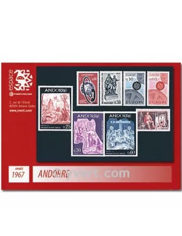 n° 179/186 - Timbre Andorre Année complète (1967)