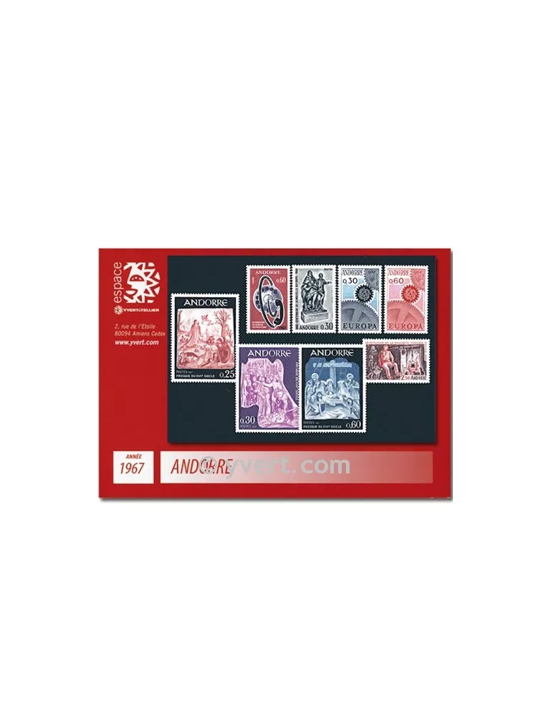 n° 179/186 - Timbre Andorre Année complète (1967)