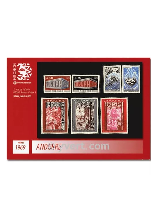 n° 194/200 - Timbre Andorre Année complète (1969)