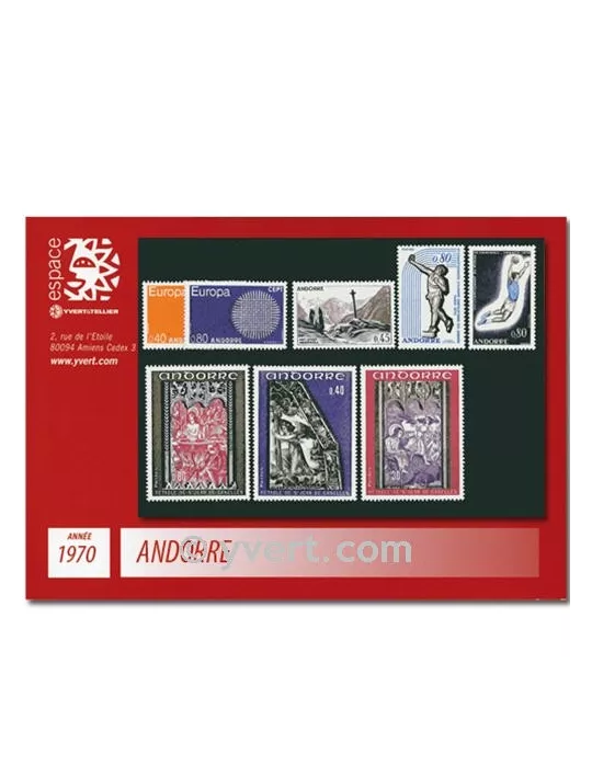 n° 201/208 - Timbre Andorre Année complète (1970)