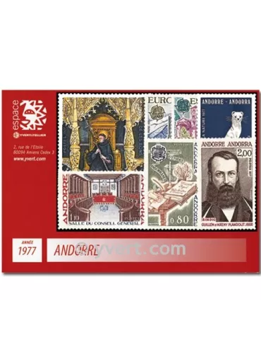 n° 260/266 - Timbre Andorre Année complète (1977)
