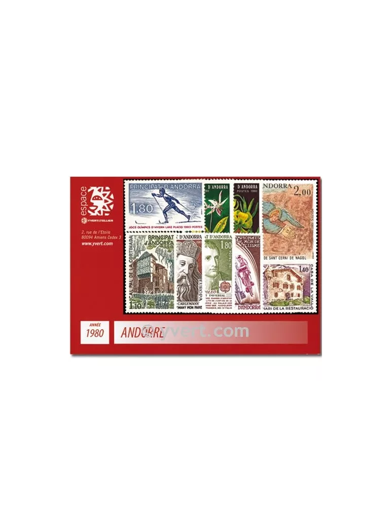 n° 282/290 - Timbre Andorre Année complète (1980)