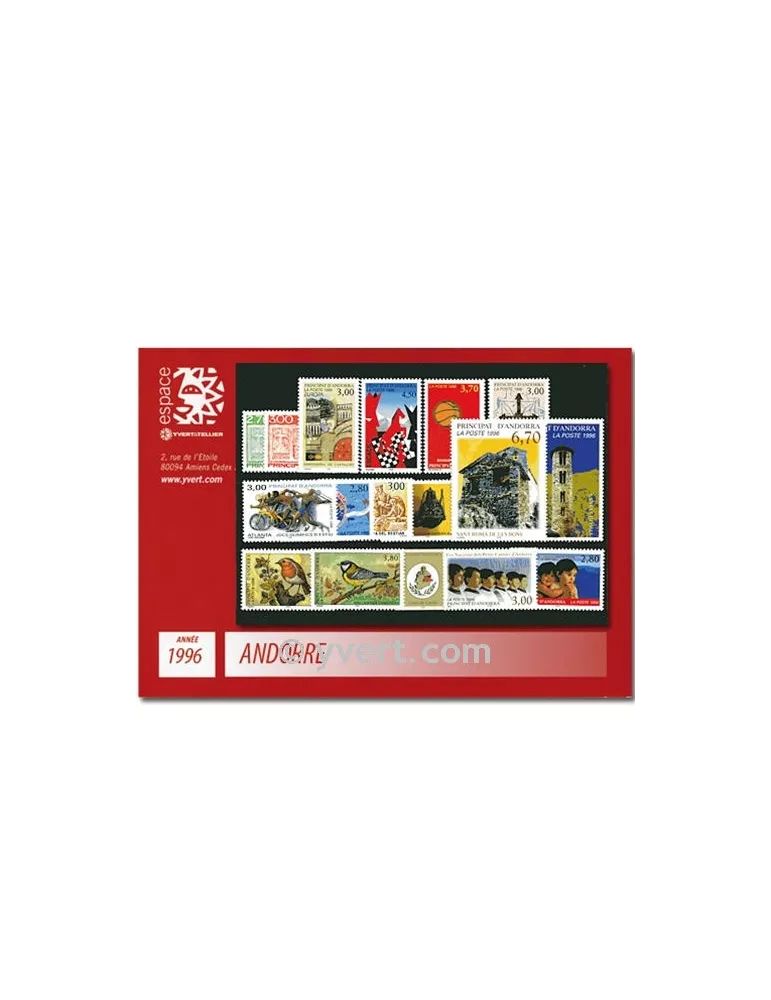 n° 467/483 - Timbre Andorre Année complète (1996)