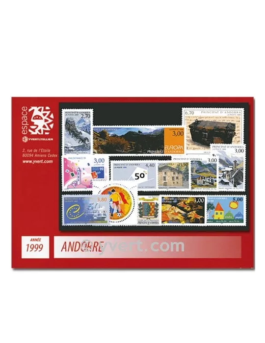 n° 512/524 - Timbre Andorre Année complète (1999)