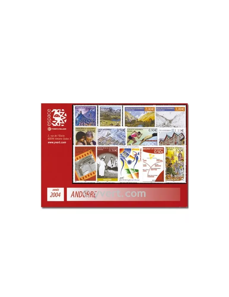 n° 591/603 - Timbre Andorre Année complète (2004)