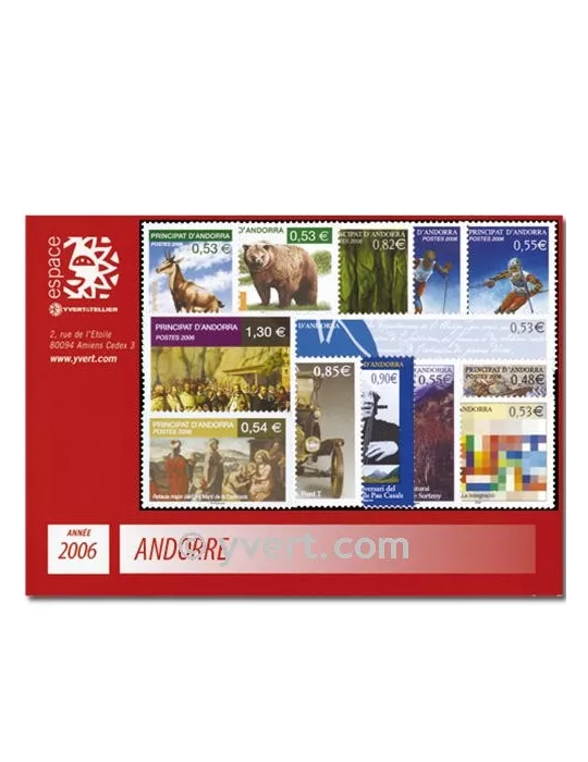 n° 620/632 - Timbre Andorre Année complète (2006)