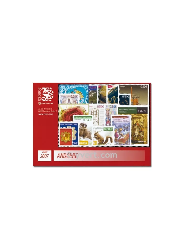n° 633/648 - Timbre Andorre Année complète (2007)