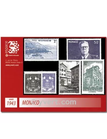 n° 249/264 - Timbre Monaco Année complète (1943)