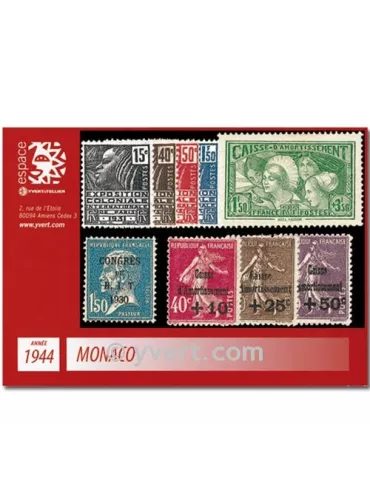 n° 265/273 - Timbre Monaco Année complète (1944)
