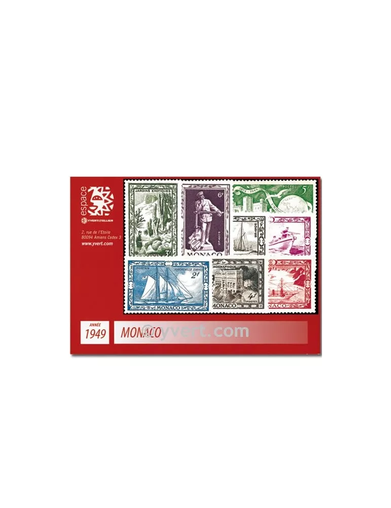 n° 324/337B - Timbre Monaco Année complète (1949)