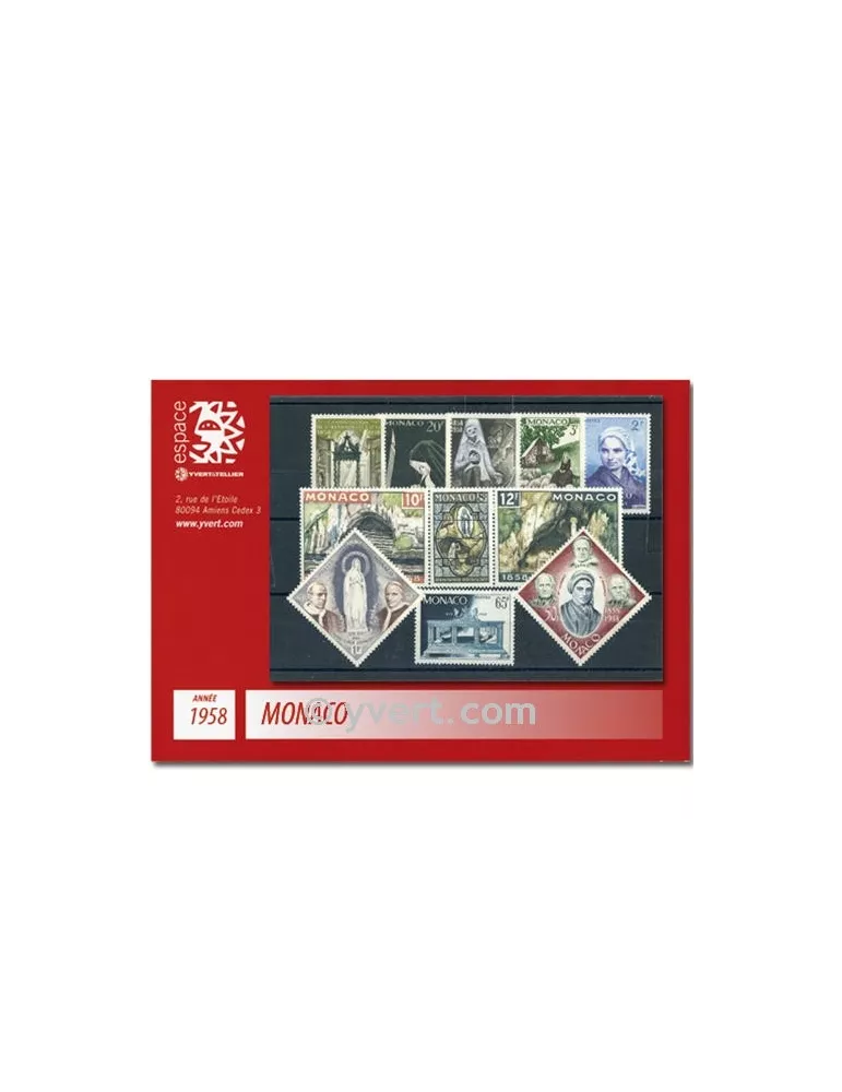 n° 489/502 - Timbre Monaco Année complète (1958)
