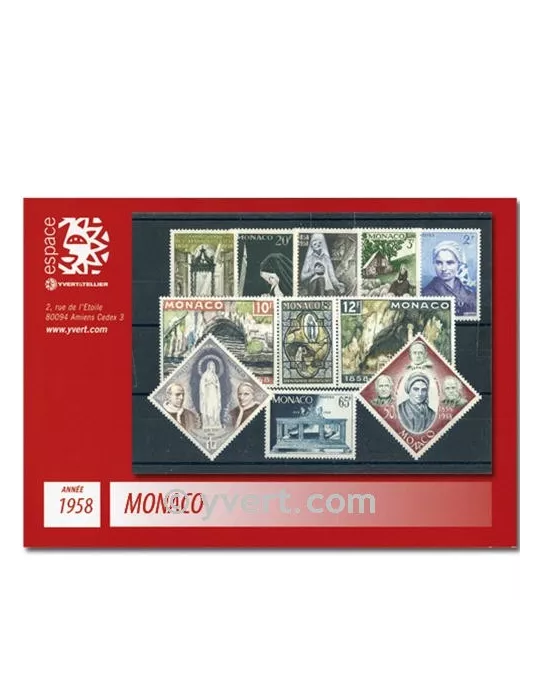 n° 489/502 - Timbre Monaco Année complète (1958)