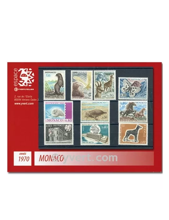 n° 809/846 - Timbre Monaco Année complète (1970)