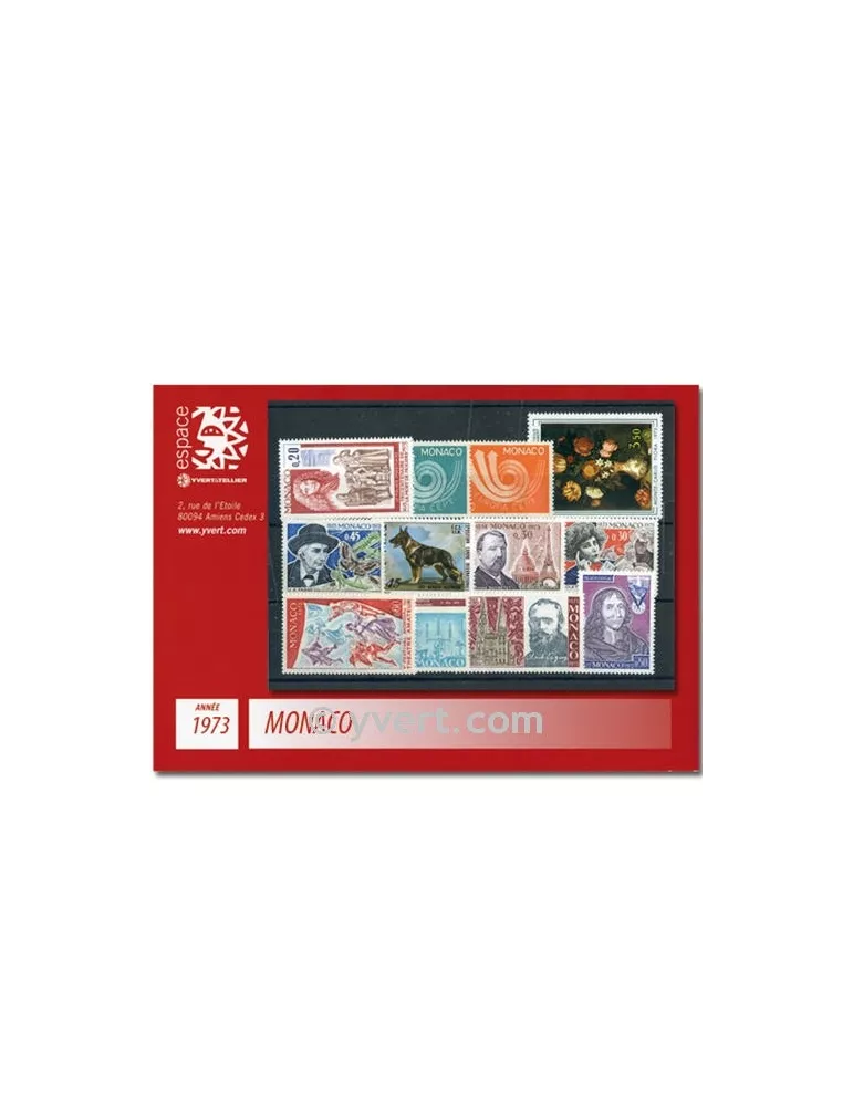n° 916/952 - Timbre Monaco Année complète (1973)