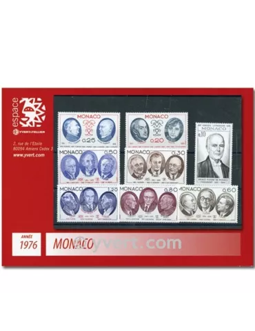 n° 1043/1078 - Timbre Monaco Année complète (1976)
