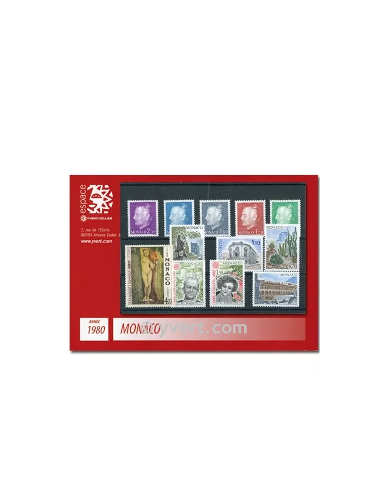 n° 1209/1263 - Timbre Monaco Année complète (1980)
