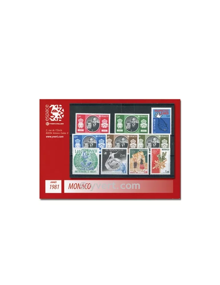 n° 1264/1305 - Timbre Monaco Année complète (1981)
