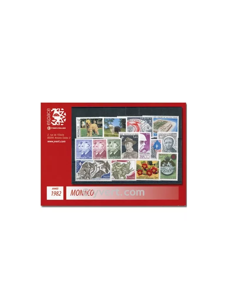 n° 1306/1358 - Timbre Monaco Année complète (1982)