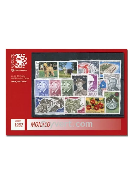 n° 1306/1358 - Timbre Monaco Année complète (1982)