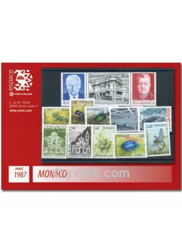 n° 1562/1613 - Timbre Monaco Année complète (1987)