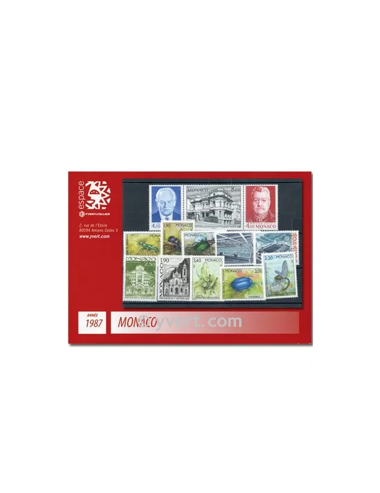 n° 1562/1613 - Timbre Monaco Année complète (1987)